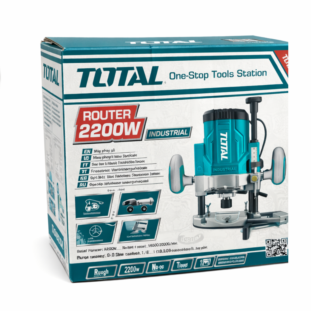 Router / Fresadora TOTAL 2200W Industrial