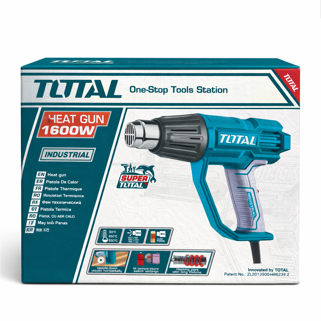 Pistola de Calor TOTAL 1600W Industrial