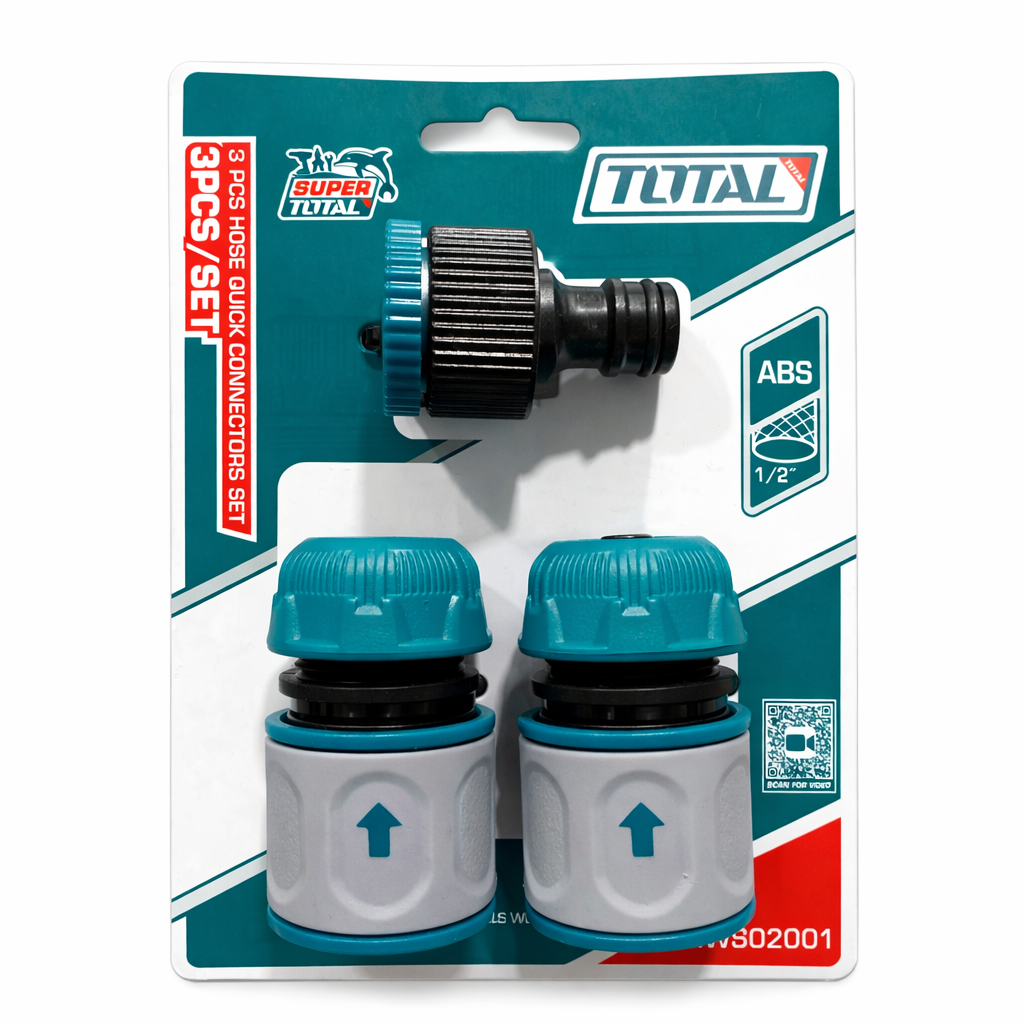 Set de Conectores Rápidos TOTAL 3 Piezas – 1/2”