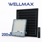 Reflector Solar WELLMAX SOLARIS 200W (Panel Grande + Control Remoto)
