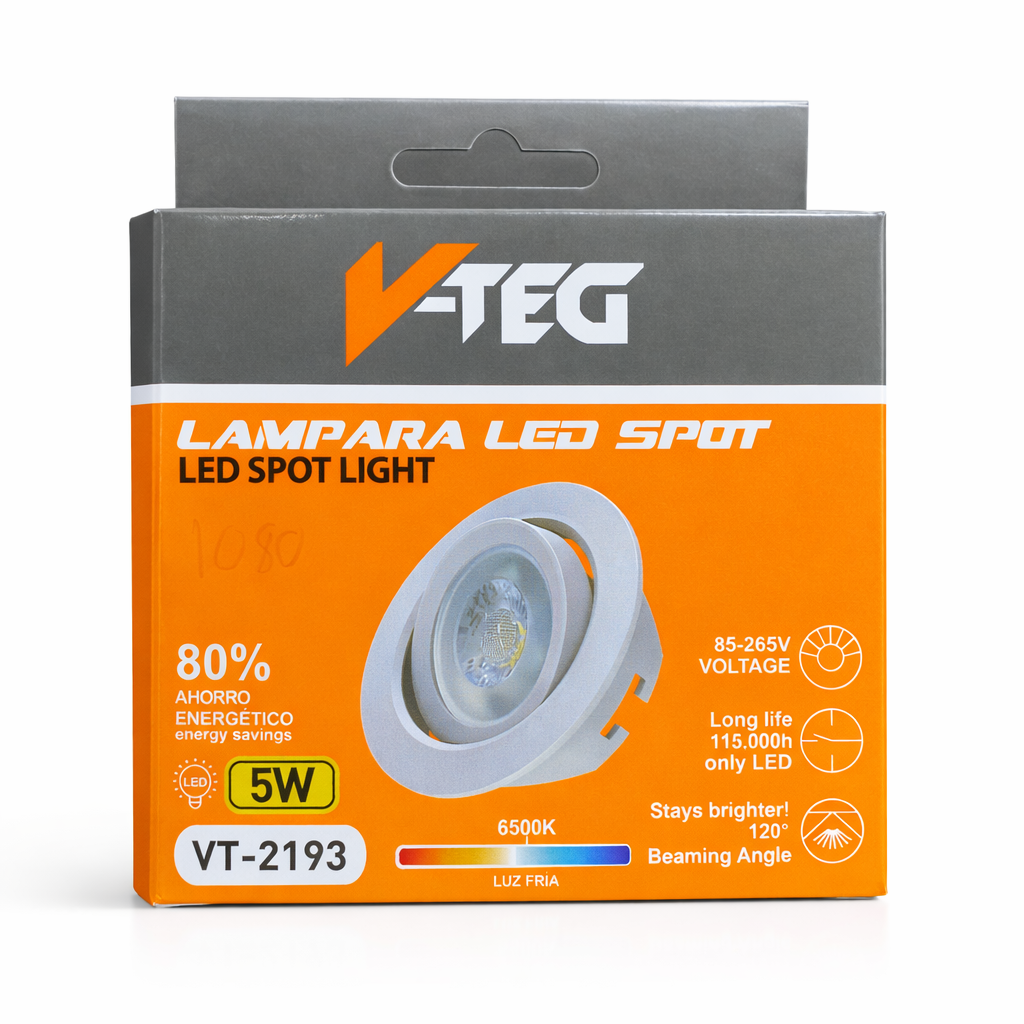 V TEG lAMPARA LED SPOT 5W