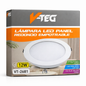 V TEG lampara led panel redondo empotrable 12w