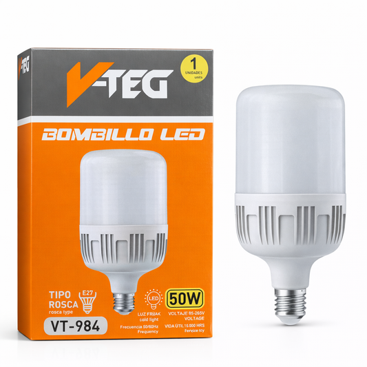 V TEG bombillo led 50w