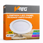 V TEG lampara led pandel redondo empotrable 18 w